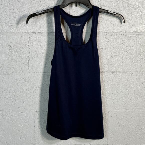 Galaxy By Harvic Tops - Galaxy By Harvic Women's Moisture Wicking Racerback Tanks navy Small